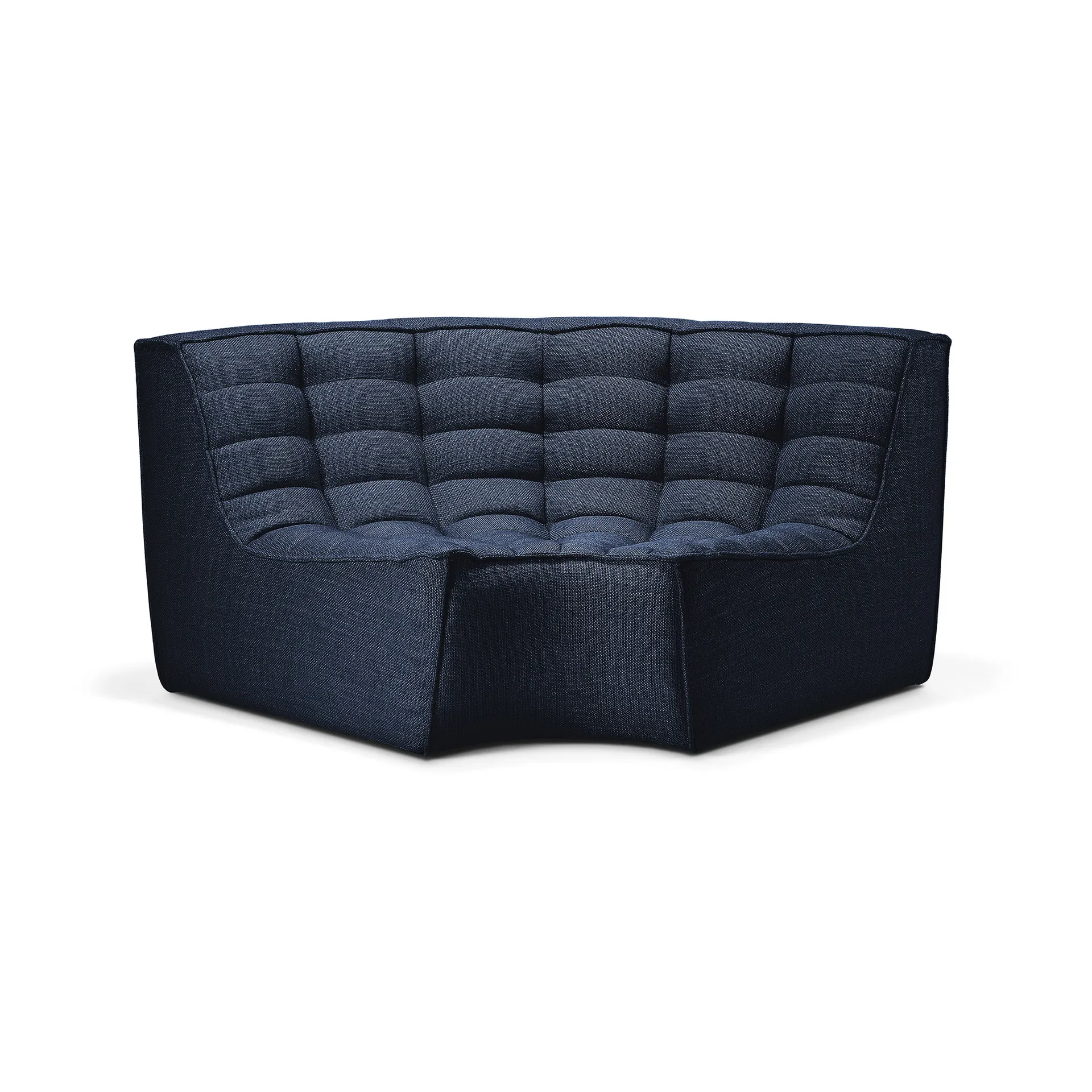 N701 corner module rounded 90°, Graphite Eco Ethnicraft