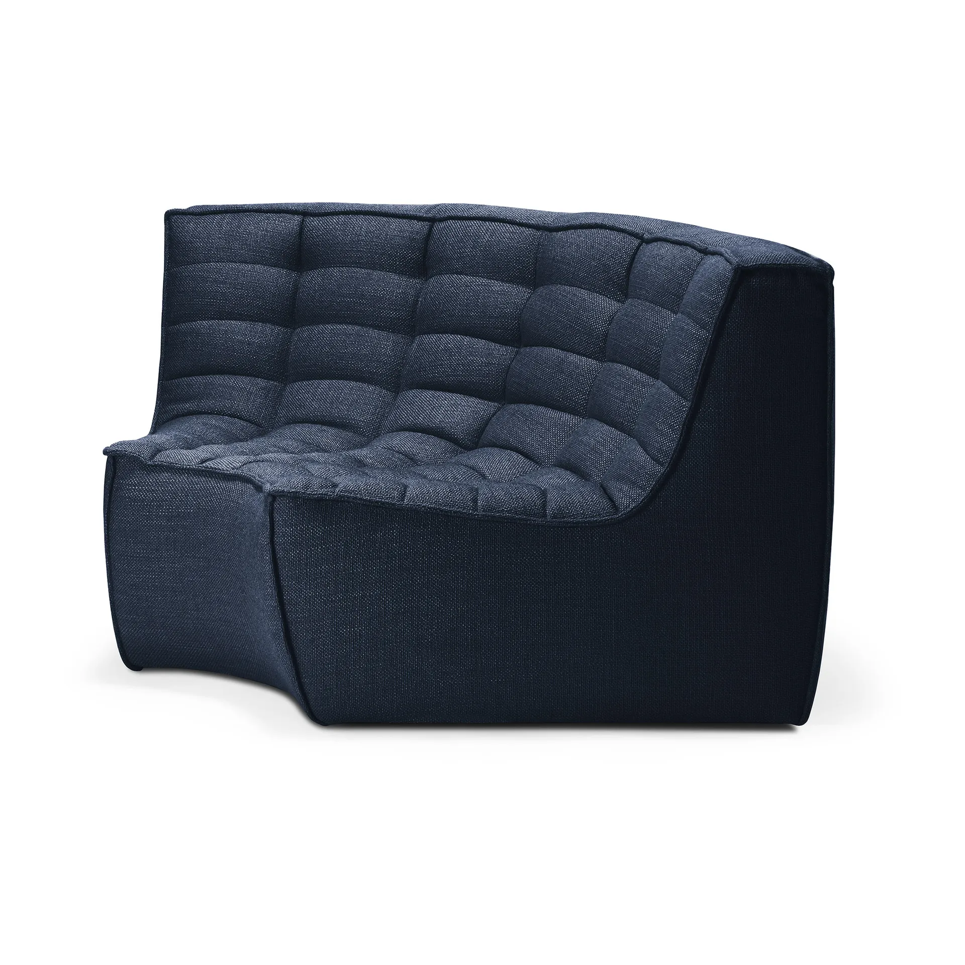 N701 corner module rounded 90°, Graphite Eco Ethnicraft