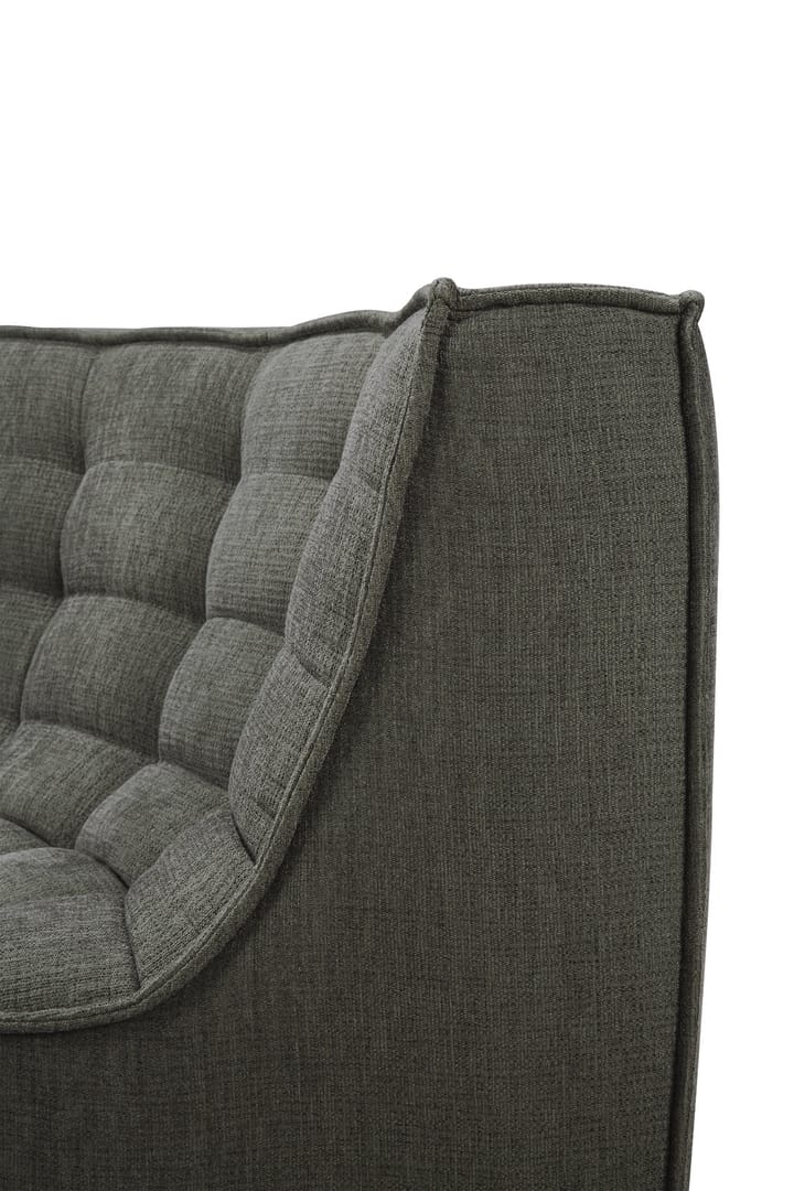 N701 corner module rounded 90°, Moss Eco fabric Ethnicraft
