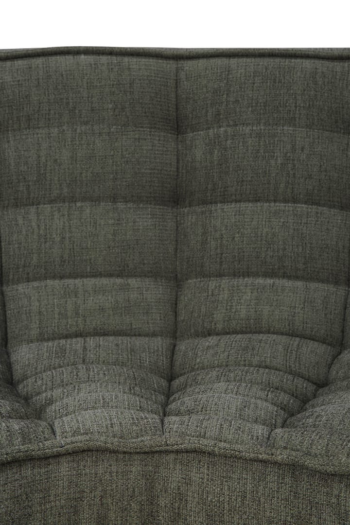 N701 corner module rounded 90°, Moss Eco fabric Ethnicraft