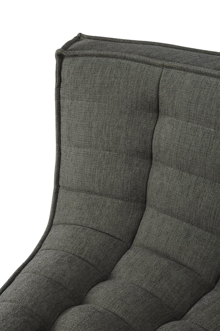 N701 corner module rounded 90°, Moss Eco fabric Ethnicraft