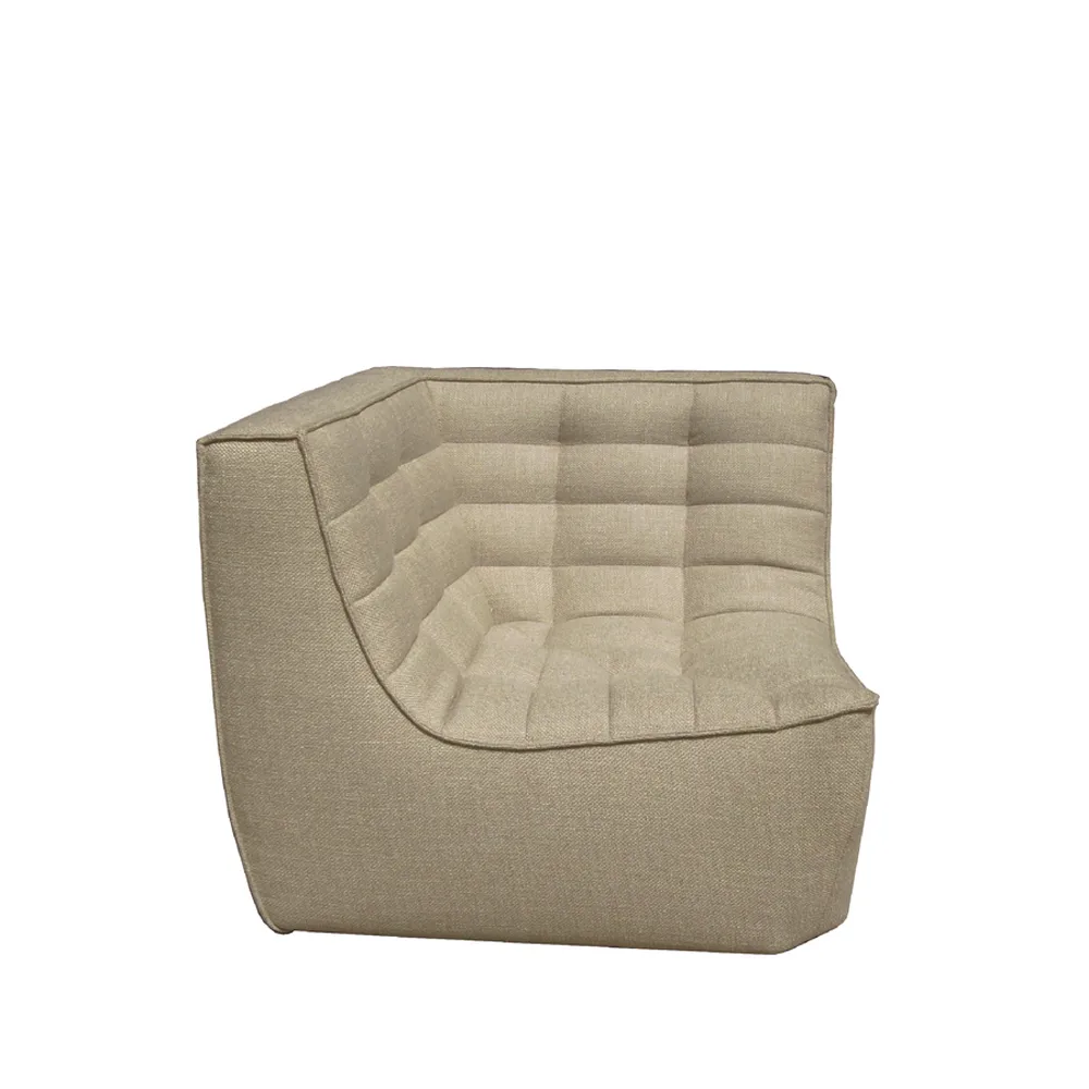 N701 corner module straight, Fabric beige Ethnicraft
