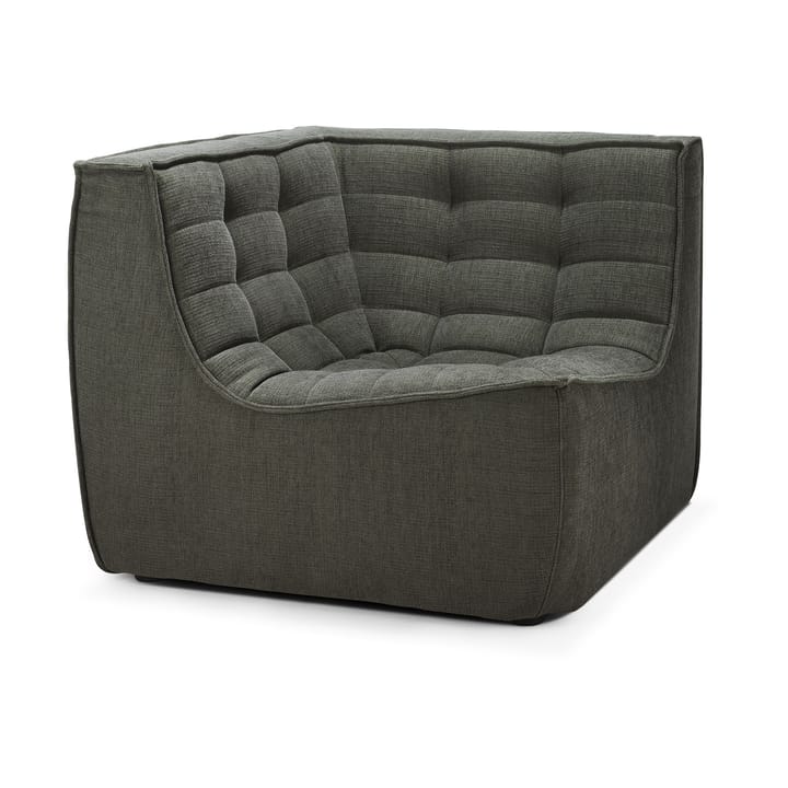 N701 corner module straight, Moss Eco fabric Ethnicraft