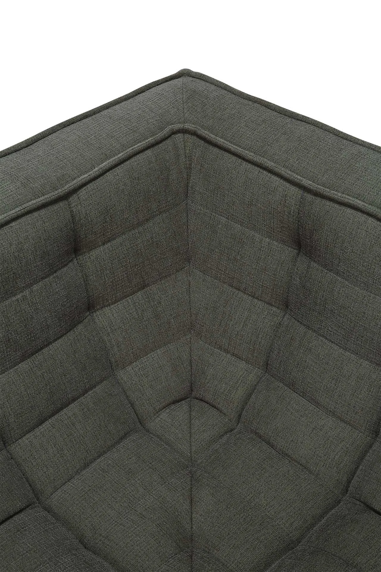 N701 corner module straight, Moss Eco fabric Ethnicraft