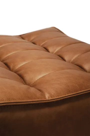 N701 footstool 70x70 cm - Aniline leather brown - Ethnicraft