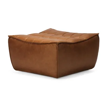 N701 footstool 70x70 cm - Aniline leather brown - Ethnicraft