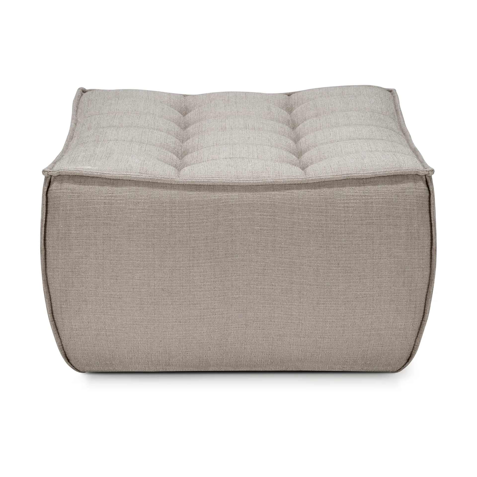 N701 footstool 70x70 cm, Fabric Ecru beige Ethnicraft