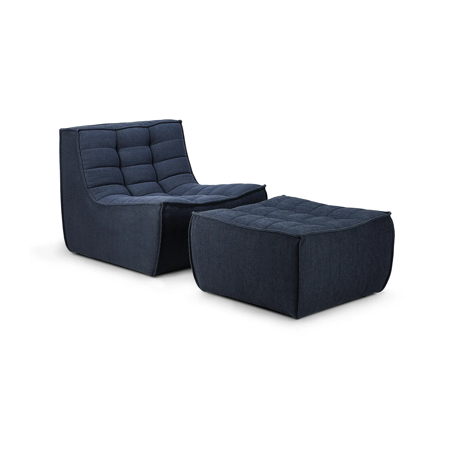 N701 footstool 70x70 cm, Graphite Eco Ethnicraft