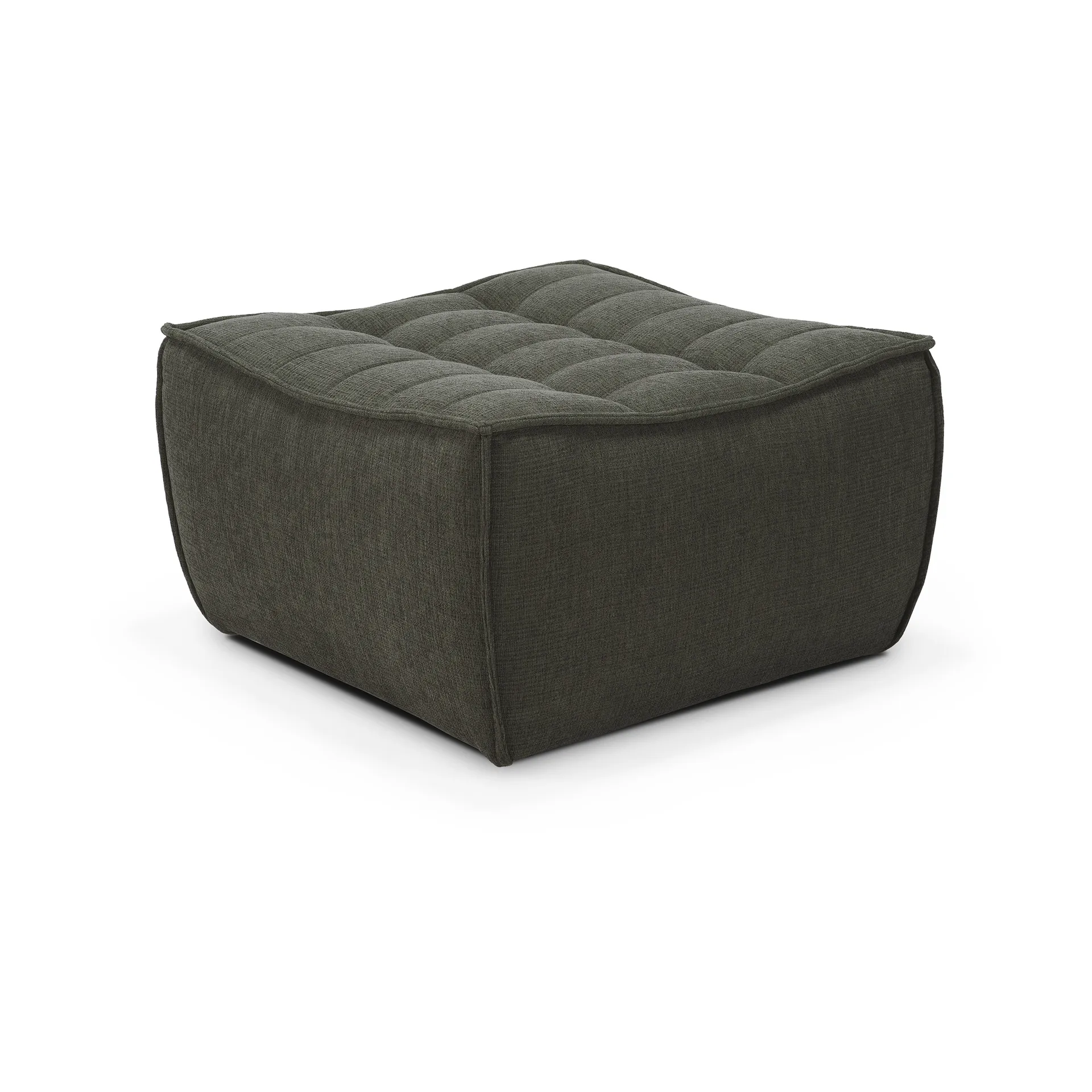 N701 footstool 70x70 cm, Moss Eco fabric Ethnicraft