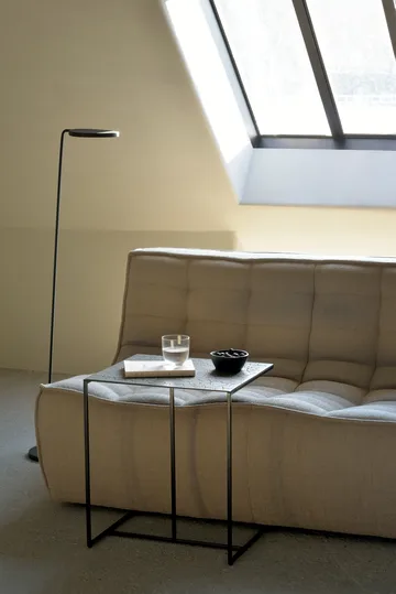 N701 modular corner sofa with straight corner, fabric Beige, 301x231 cm - Ethnicraft