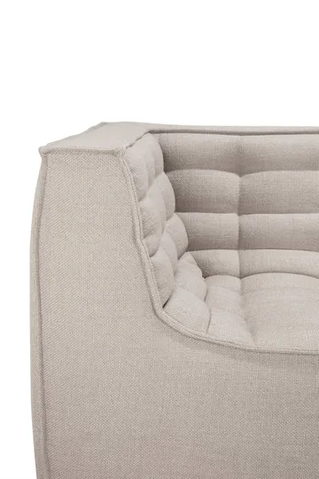 N701 sofa 2-seater - Beige, with armrests - Ethnicraft
