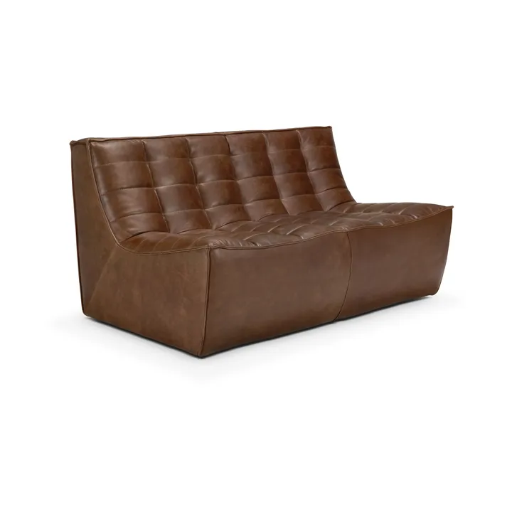 N701 sofa 2-seater - Leather Chestnut - Ethnicraft