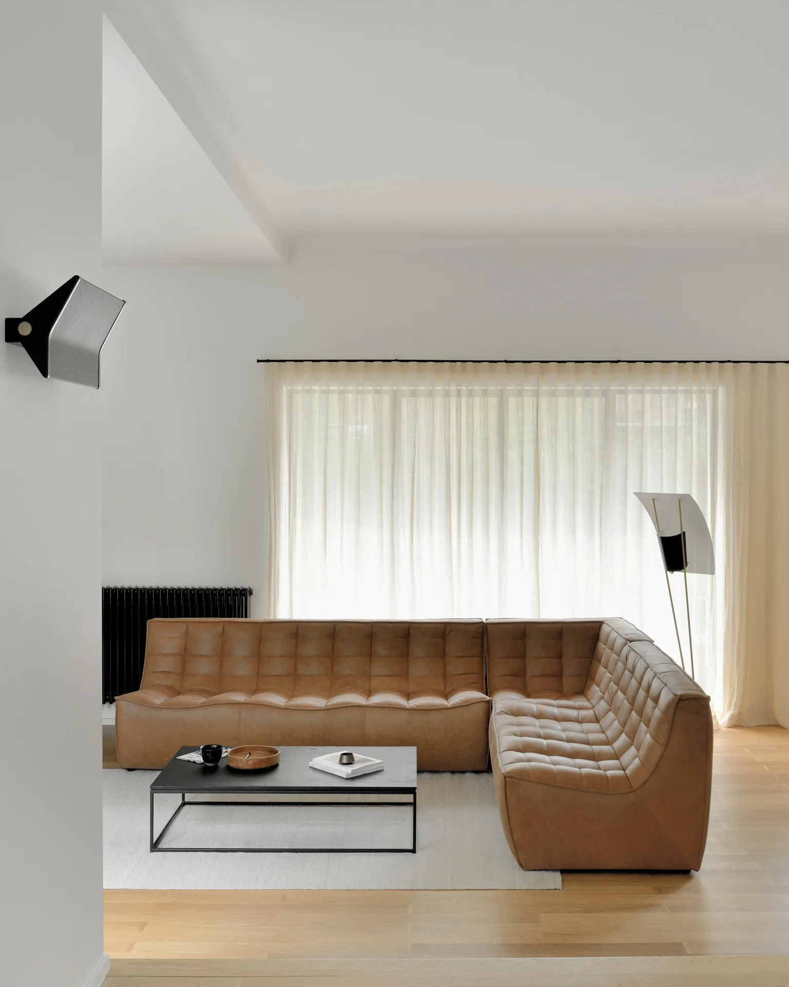 N701 sofa 2-seater, leather old saddle brown Ethnicraft