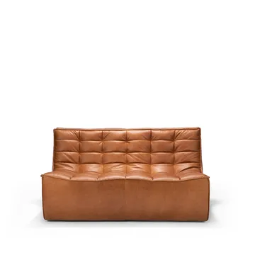 N701 sofa 2-seater - leather old saddle brown - Ethnicraft