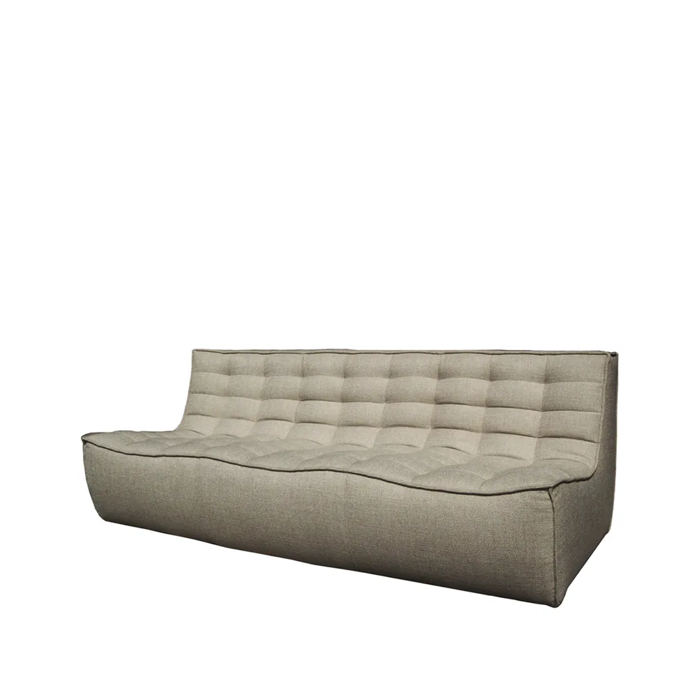 N701 sofa 3 seater sofa, Fabric beige Ethnicraft