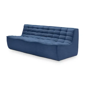 N701 sofa 3 seater sofa - Fabric blue - Ethnicraft