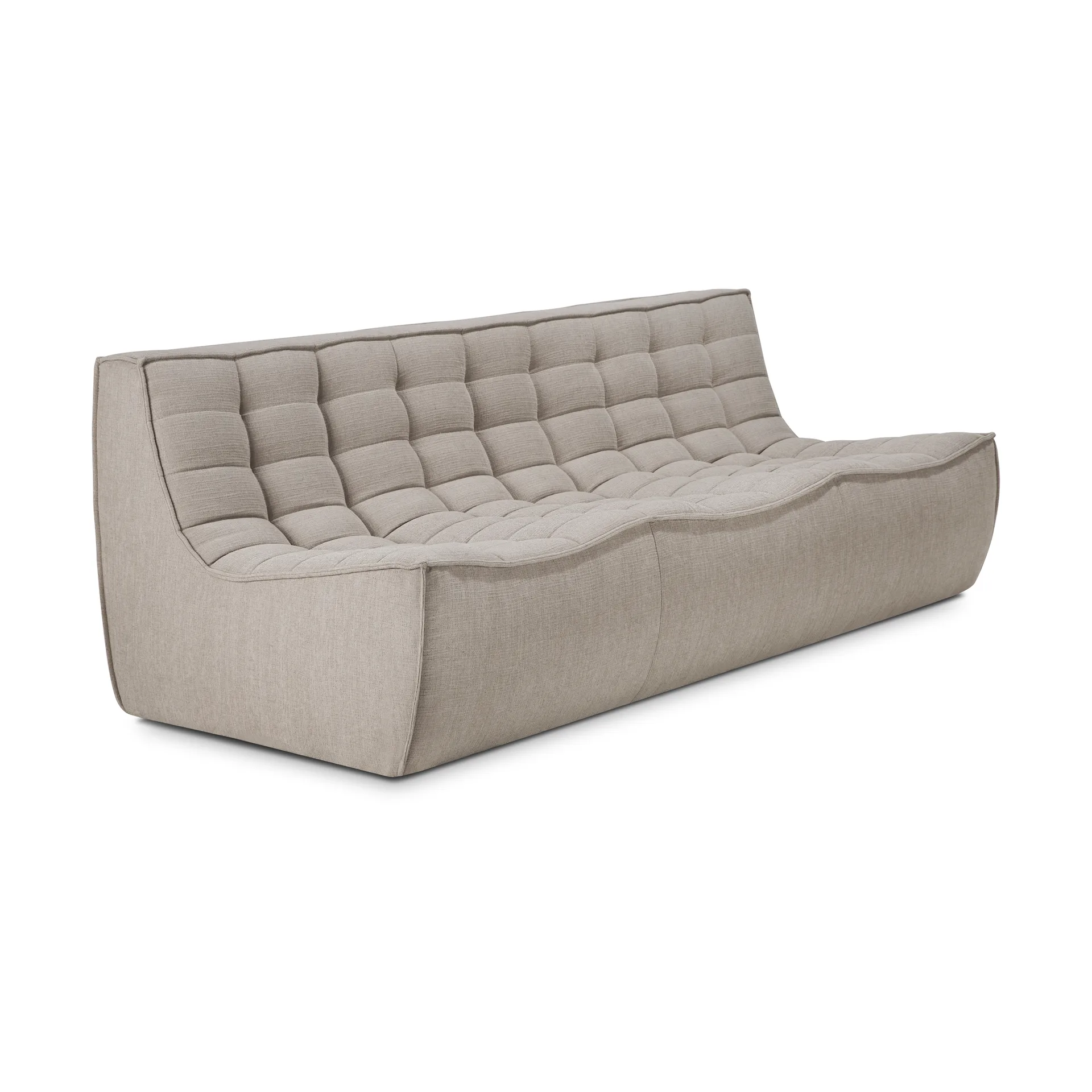 N701 sofa 3 seater sofa, Fabric Ecru beige Ethnicraft