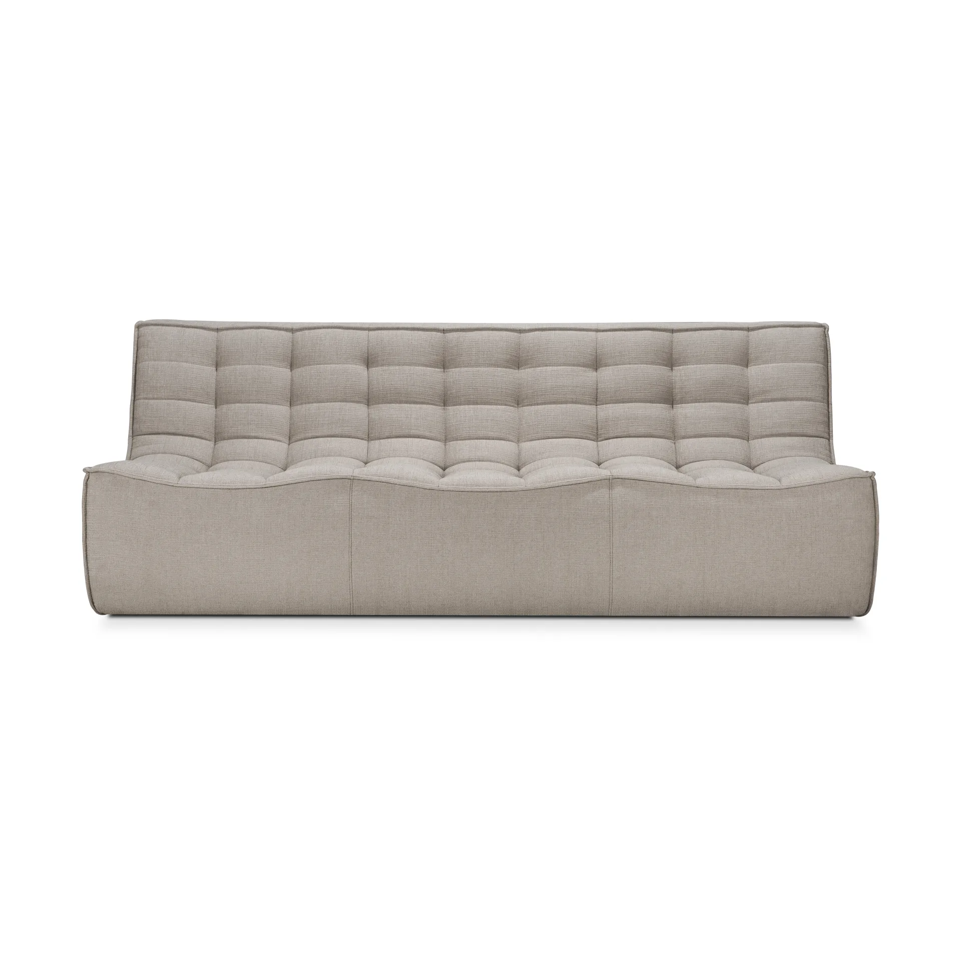 N701 sofa 3 seater sofa, Fabric Ecru beige Ethnicraft