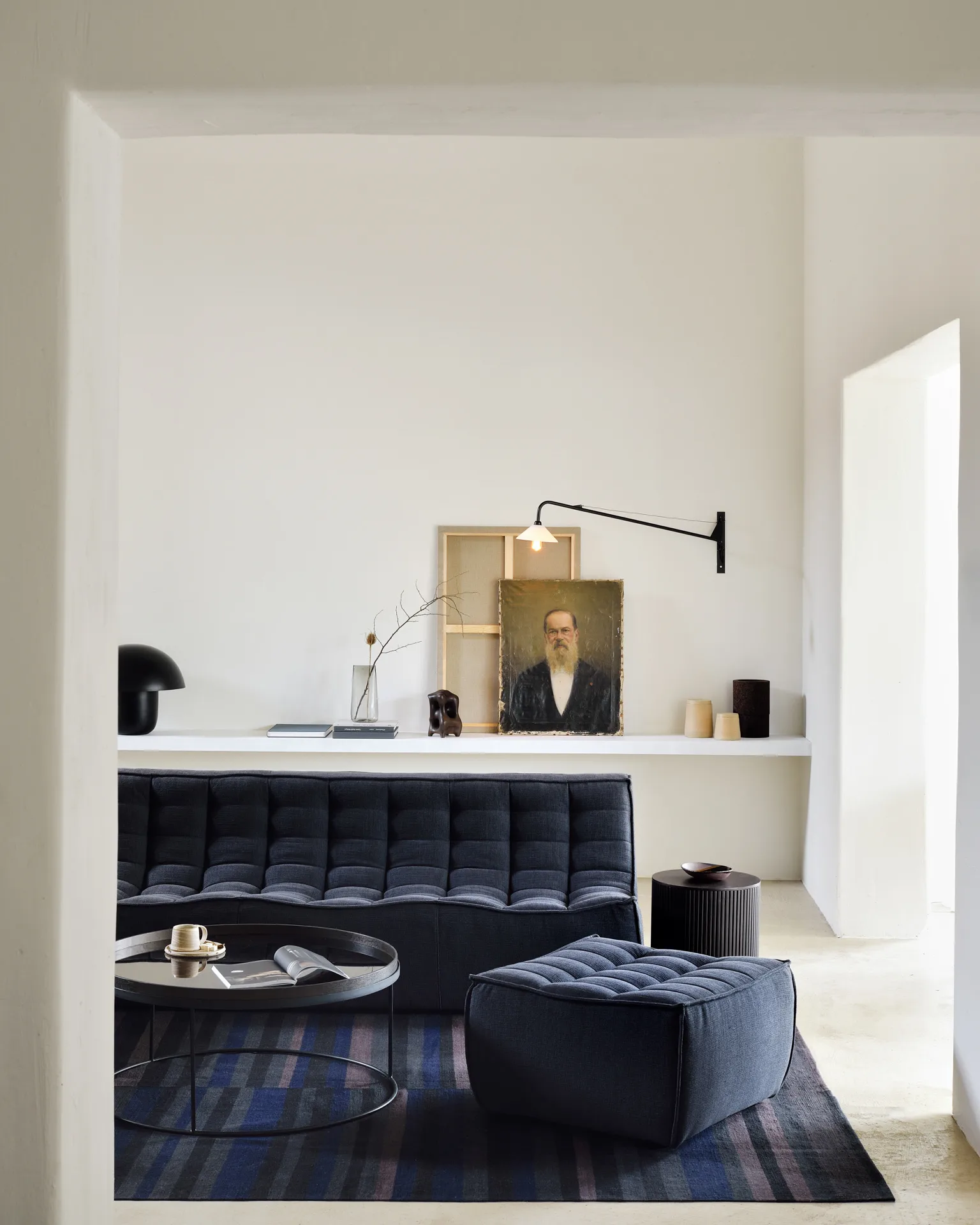 N701 sofa 3 seater sofa, Graphite Eco Ethnicraft