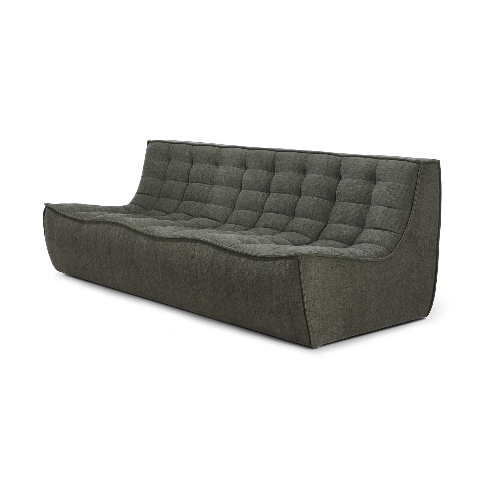 N701 sofa 3 seater sofa, Moss Eco fabric Ethnicraft