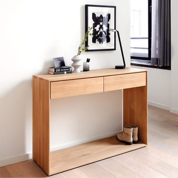 Nordic console table - Lacquered oak two drawers 160x40 cm - Ethnicraft