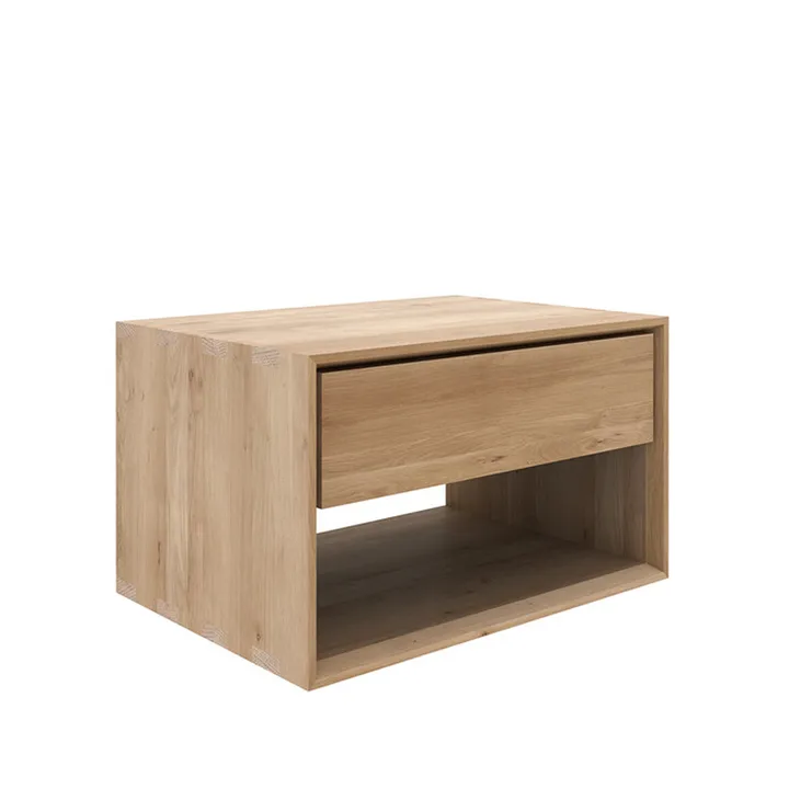 Nordic II bedside table - Oak wax oil 1 box 57 cm - Ethnicraft