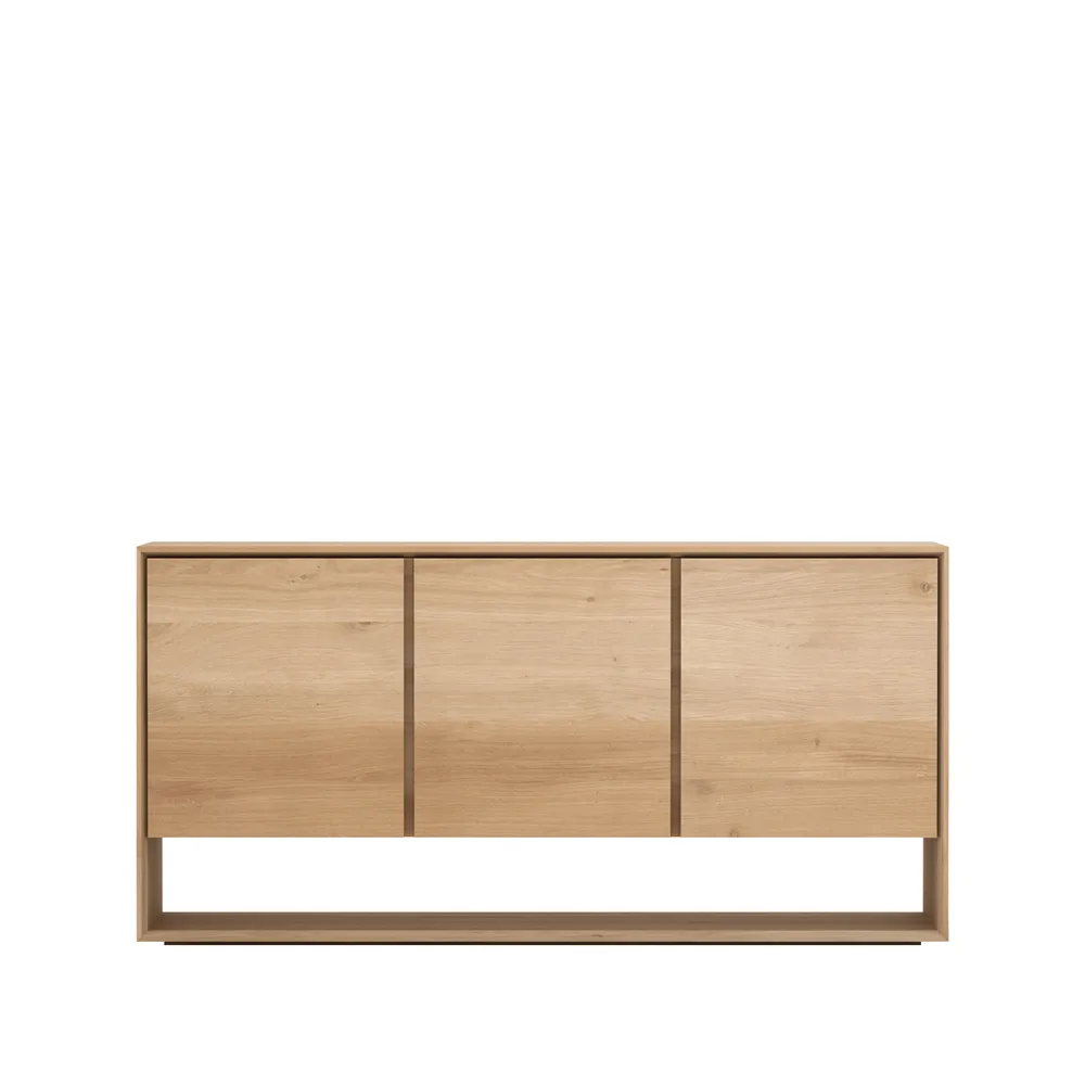 Nordic sideboard, Wax oiled oak 3 doors Ethnicraft