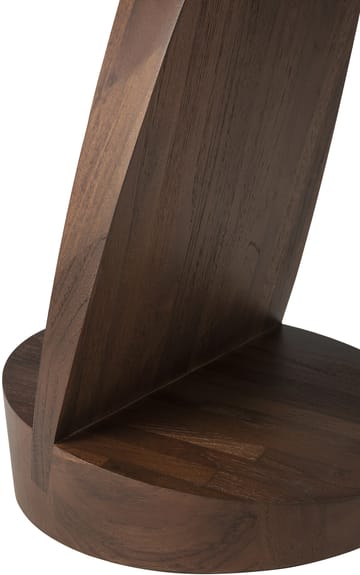 Oblic side table Ø52 cm - Brown stained teak - Ethnicraft