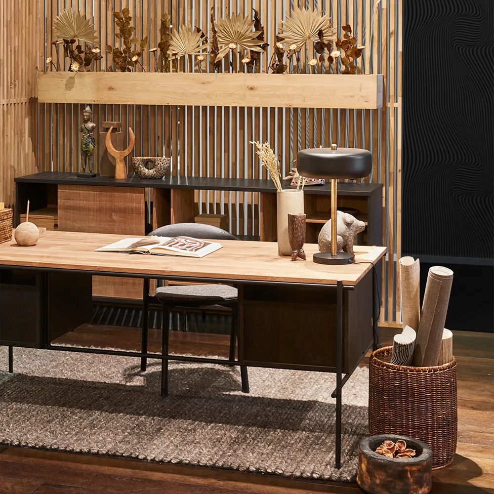 Oscar sideboard, Teak 2 sliding doors 3 drawers Ethnicraft