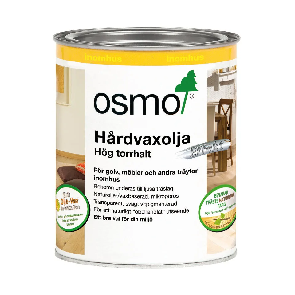 Osmo hardwax oil for oak, White 750 ml Ethnicraft