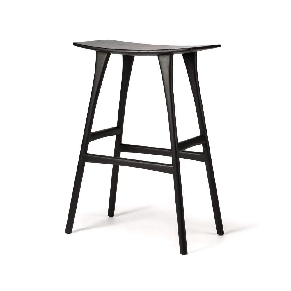 Osso bar stool 80x57 cm, Black Ethnicraft