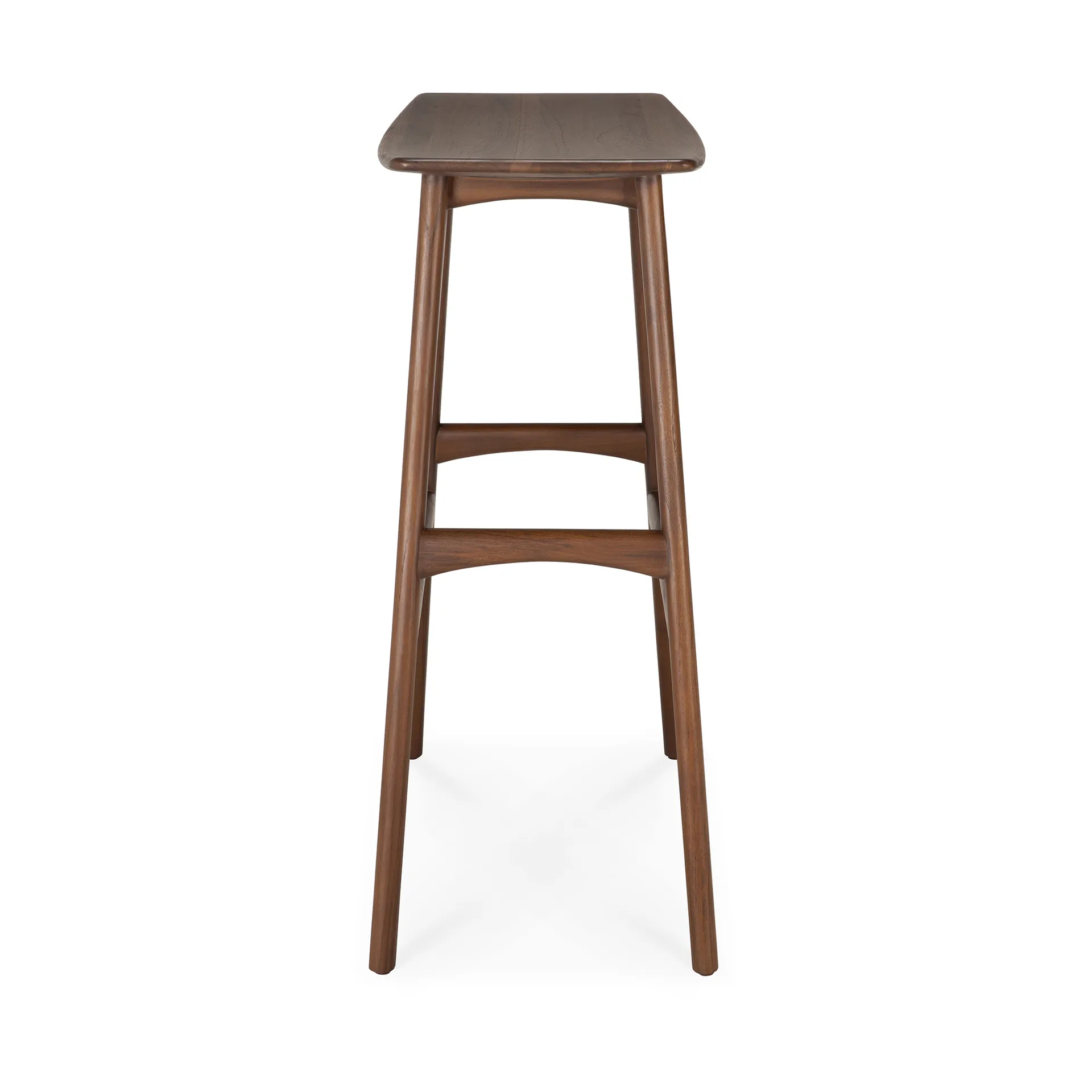 Osso bar stool 80x57 cm, Lacquered teak brown Ethnicraft