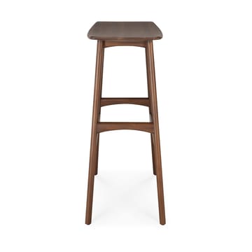 Osso bar stool 80x57 cm - Lacquered teak brown - Ethnicraft