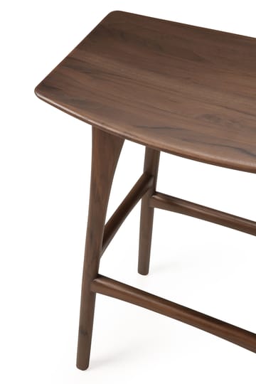 Osso bar stool 80x57 cm - Lacquered teak brown - Ethnicraft