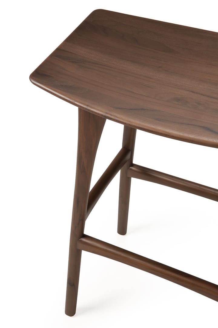 Osso bar stool 80x57 cm, Lacquered teak brown Ethnicraft