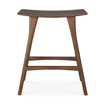 Osso Counter high stool 67 cm - Lacquered teak brown - Ethnicraft