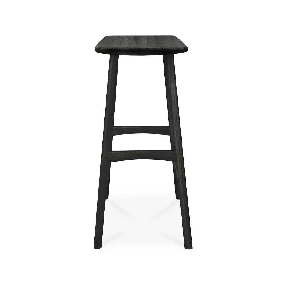 Osso Counter high stool 67 cm, Oak black Ethnicraft