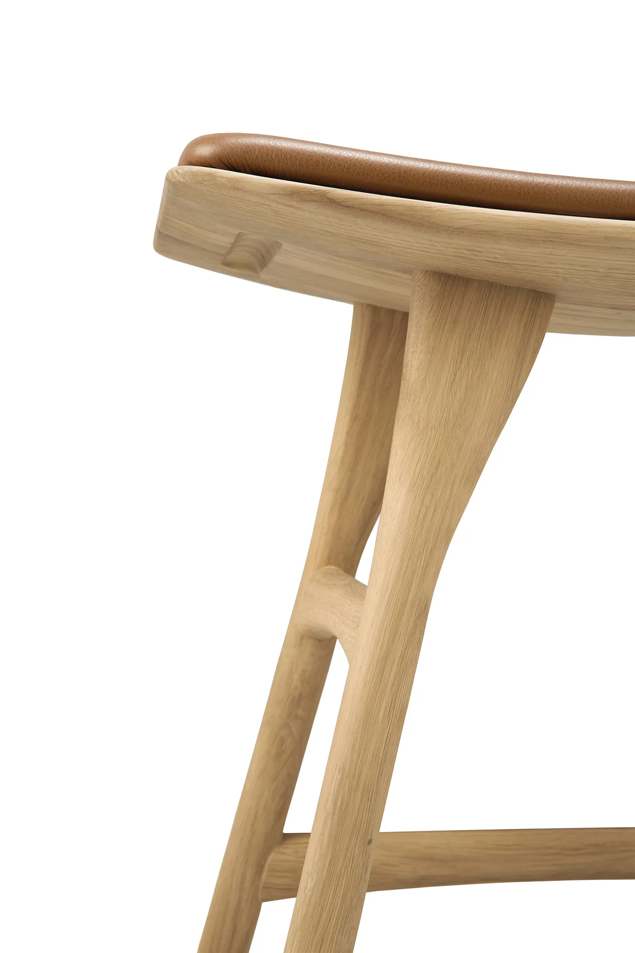 Osso stool 48x50 cm, Lacquered oak Ethnicraft