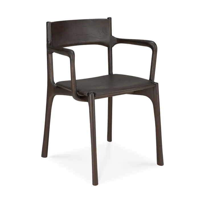 PI armchair - Dark brown teak - Ethnicraft