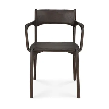 PI armchair - Dark brown teak - Ethnicraft