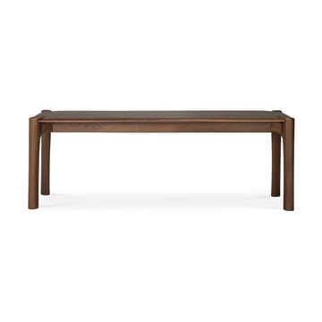 PI bench 126x35 cm - Lacquered teak brown - Ethnicraft