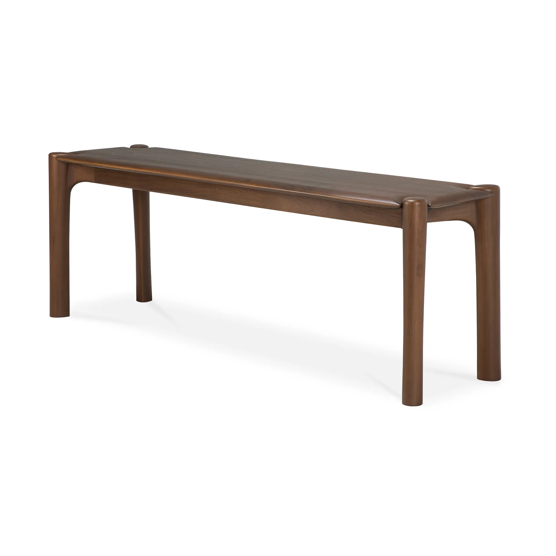 PI bench 146x35 cm, Lacquered teak brown Ethnicraft