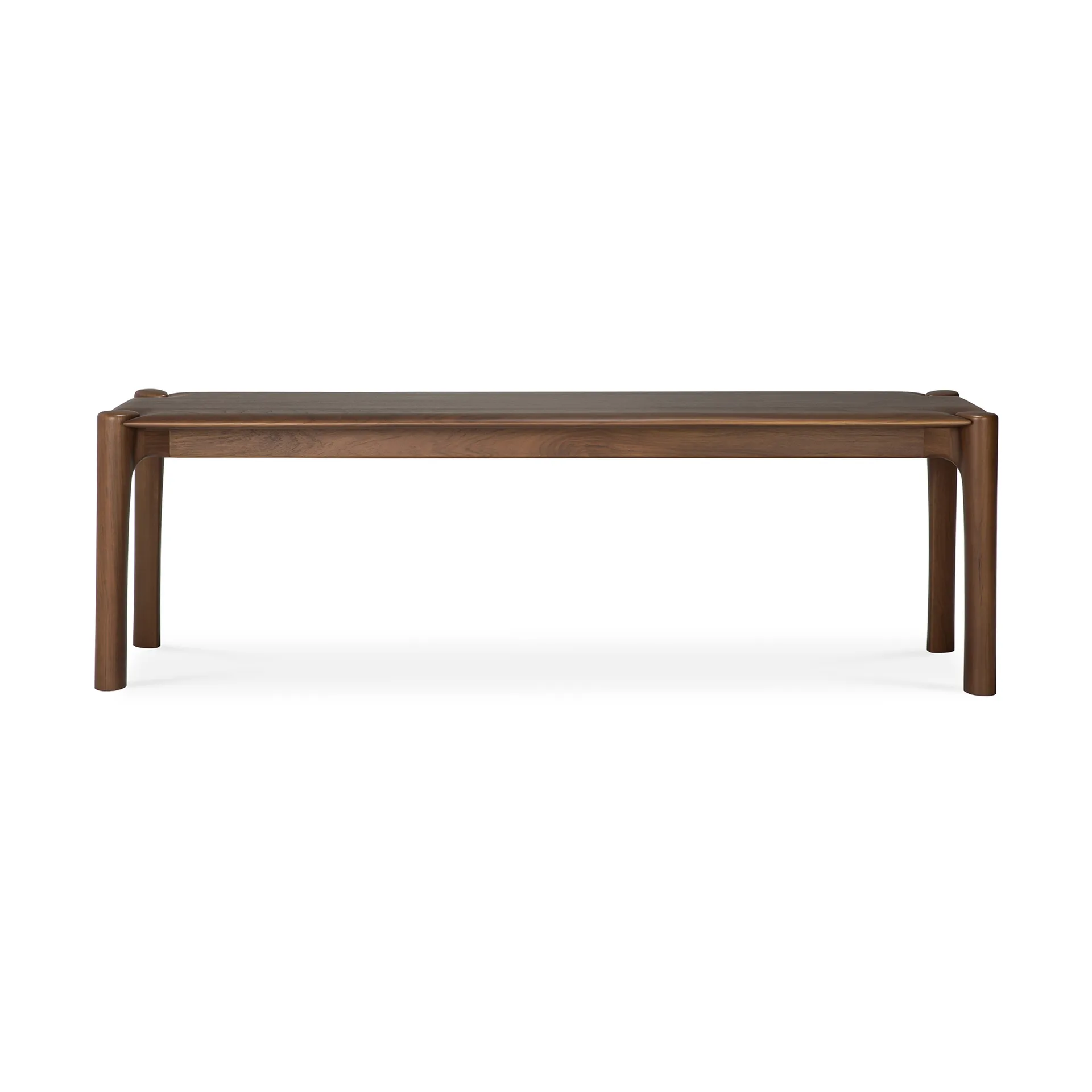 PI bench 146x35 cm, Lacquered teak brown Ethnicraft