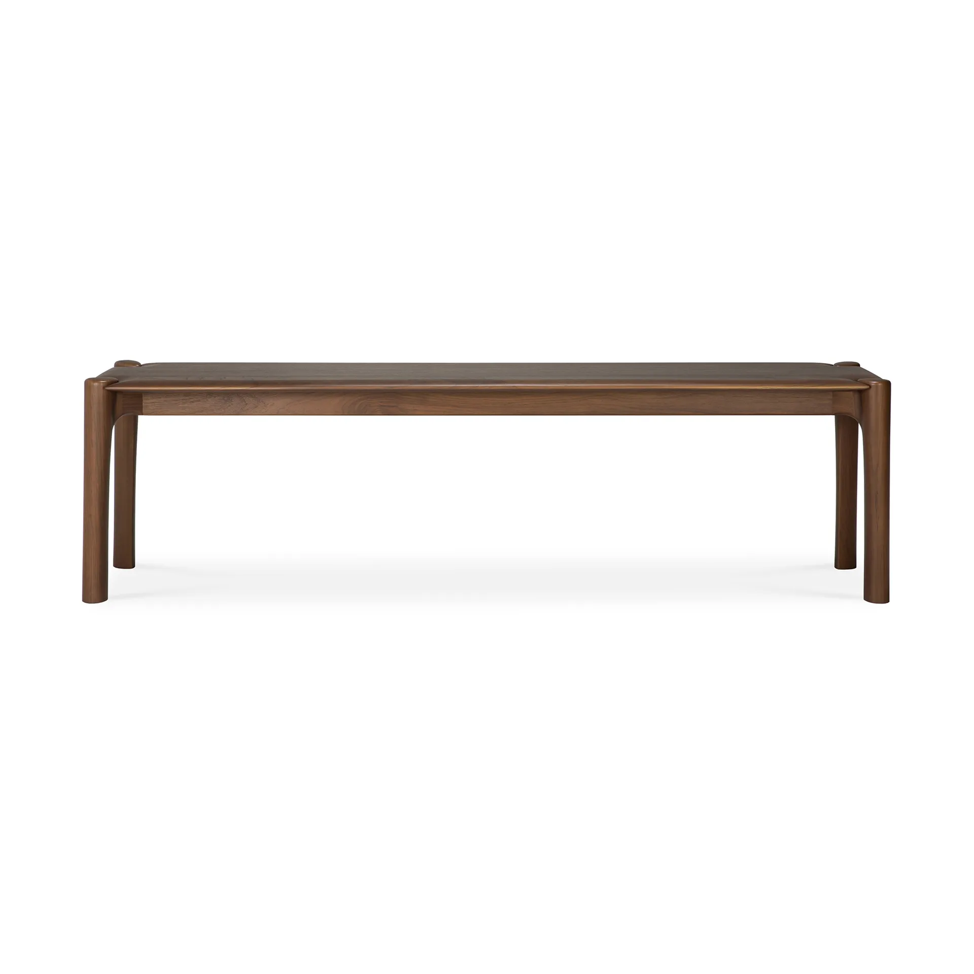PI bench 166x35 cm, Lacquered teak brown Ethnicraft