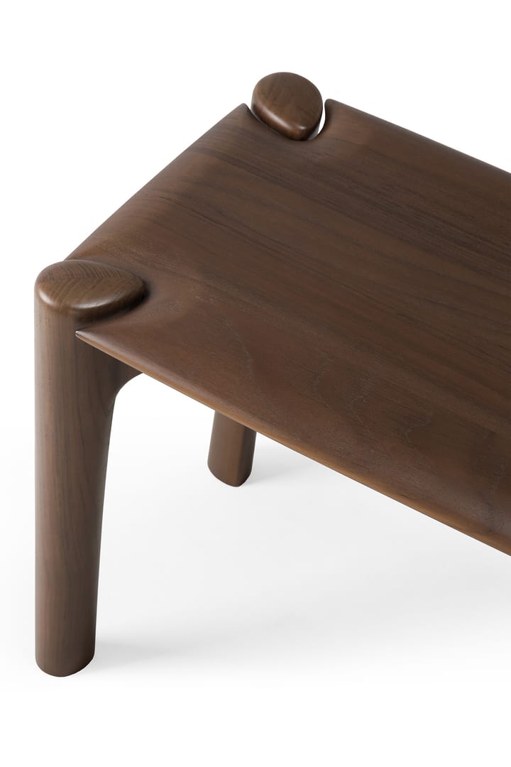 PI bench 166x35 cm, Lacquered teak brown Ethnicraft