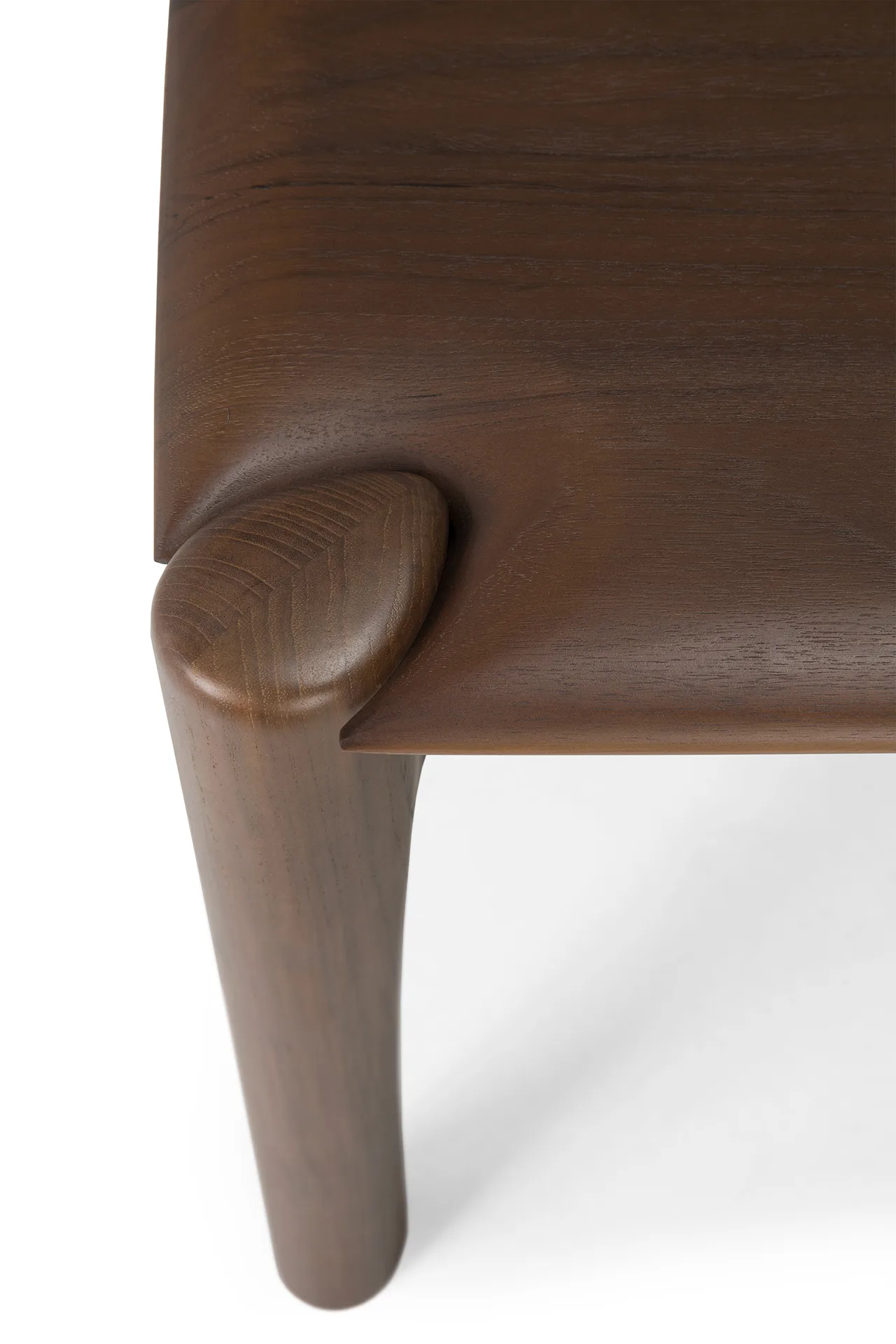 PI bench 186x35 cm, Lacquered teak brown Ethnicraft