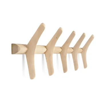 PI coat rack wall-mounted - Lacquered plane tree, 70x21 cm - Ethnicraft