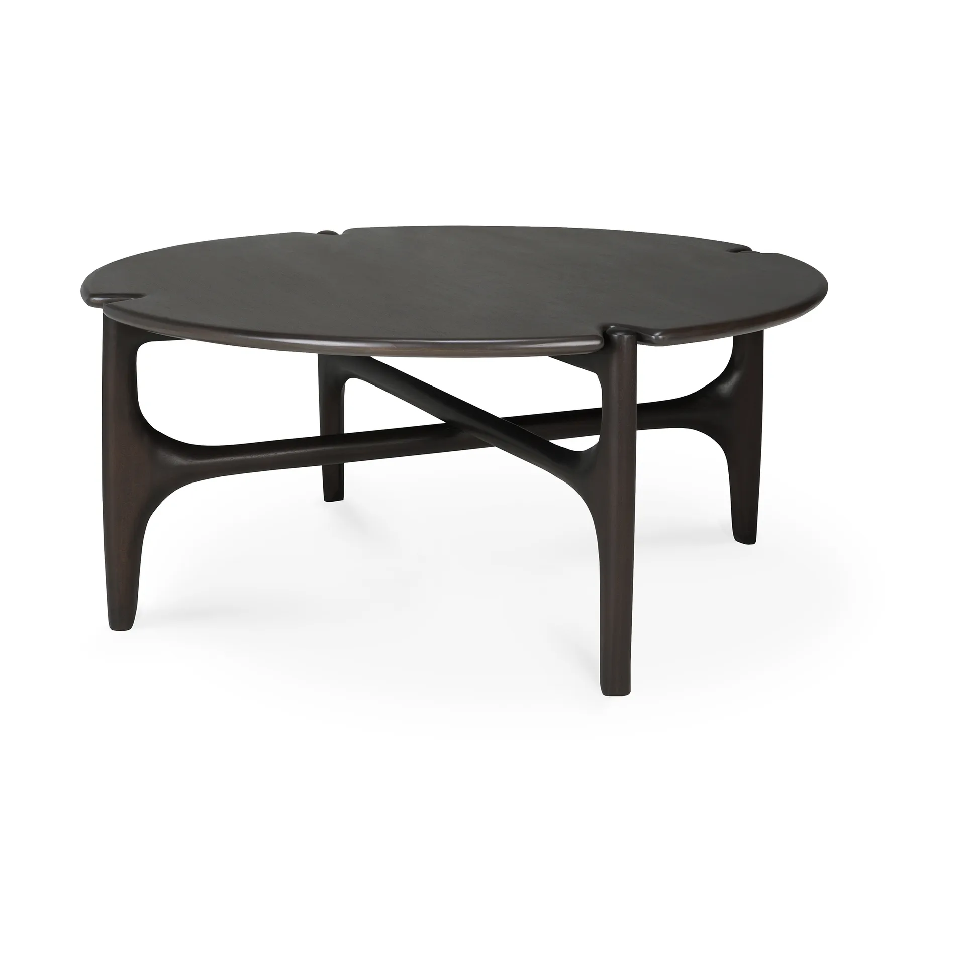 PI Coffee table Ø80 cm, Lacquered mahogany Ethnicraft