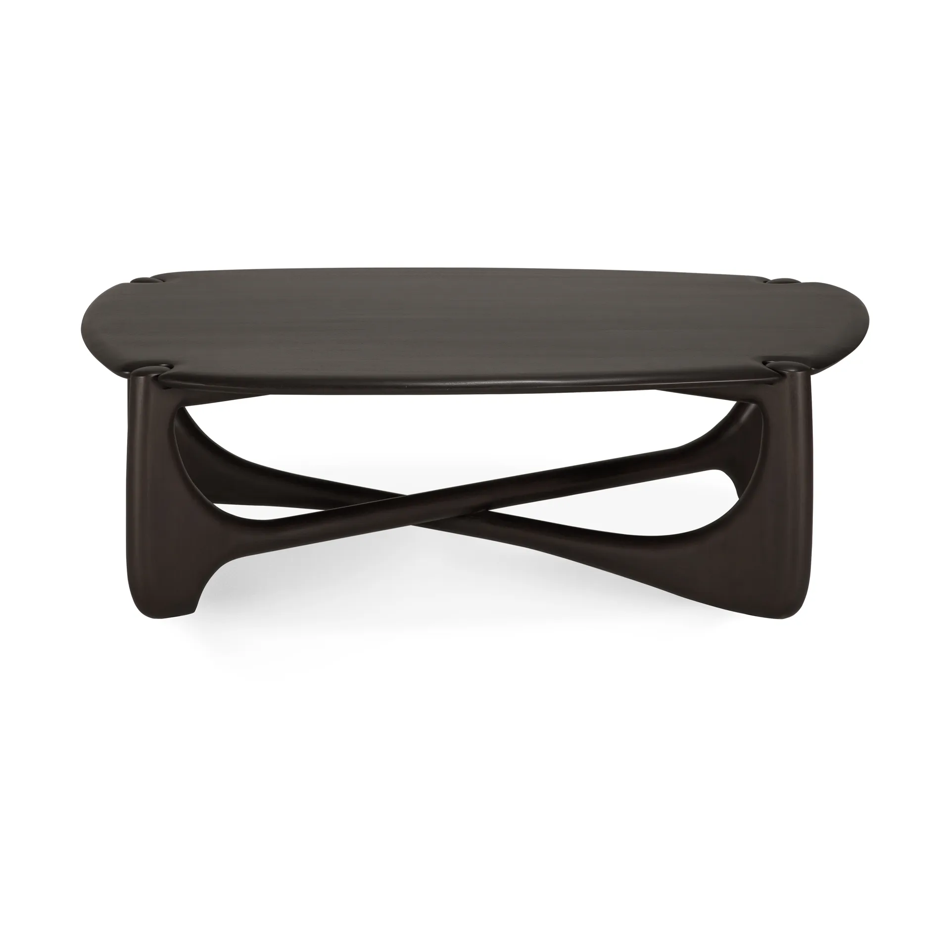 PI coffee table, Dark brown mahogany, 134x97 cm Ethnicraft