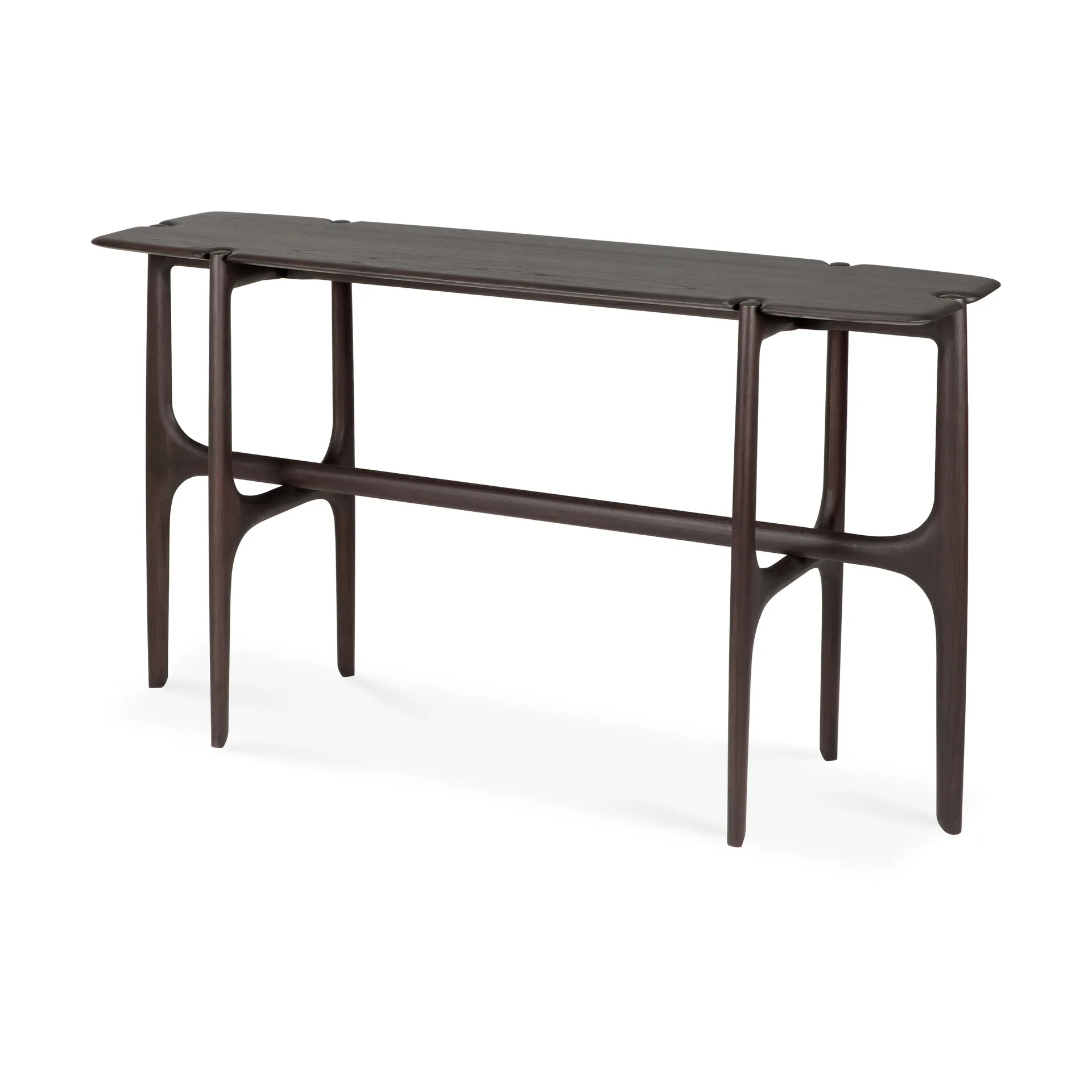 PI console table, Teak dark brown, 140x42 cm Ethnicraft